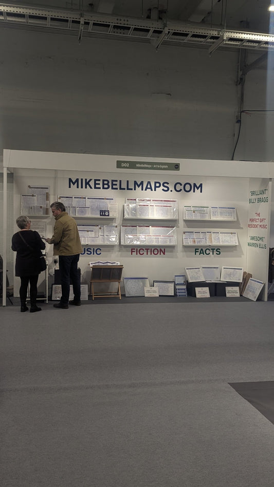 Mike Bell Maps Trade Show stand Top Drawer London 25