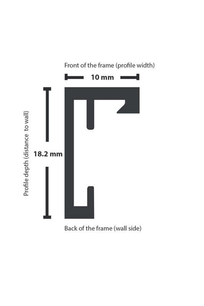 FRAME A3 - ALUMINIUM - WHITE POLISHED