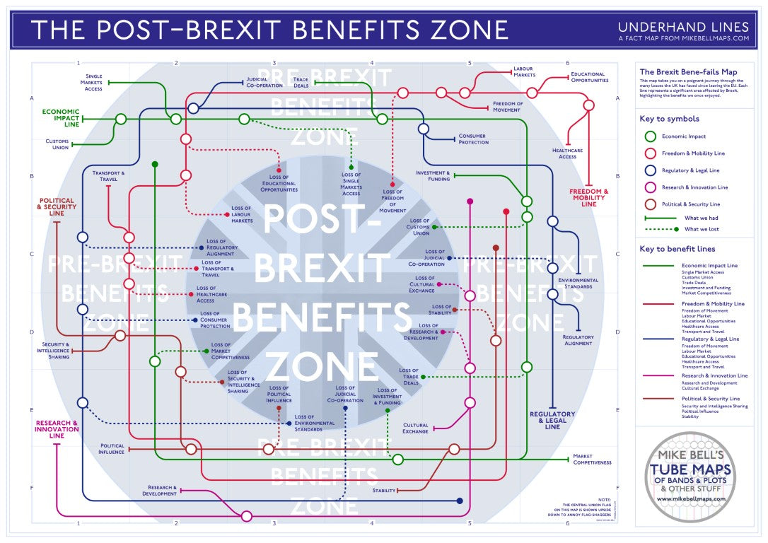 mike bell tube maps underground maps politics brexit benefits