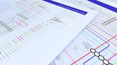 Billy Bragg discography map close detail showing the Workers Playtime and Talking with the Taxman era, Giclée wall art print by Mike Bell at mikebellmaps.com.