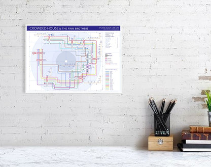 mike bell maps tube underground band map of Crowded House and The Finn Brothers discographies 04