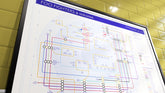 Tube map of Foo Fighters art print: Discography tube map by Mike Bell, showing every studio album as a station and every musician as a connecting line.