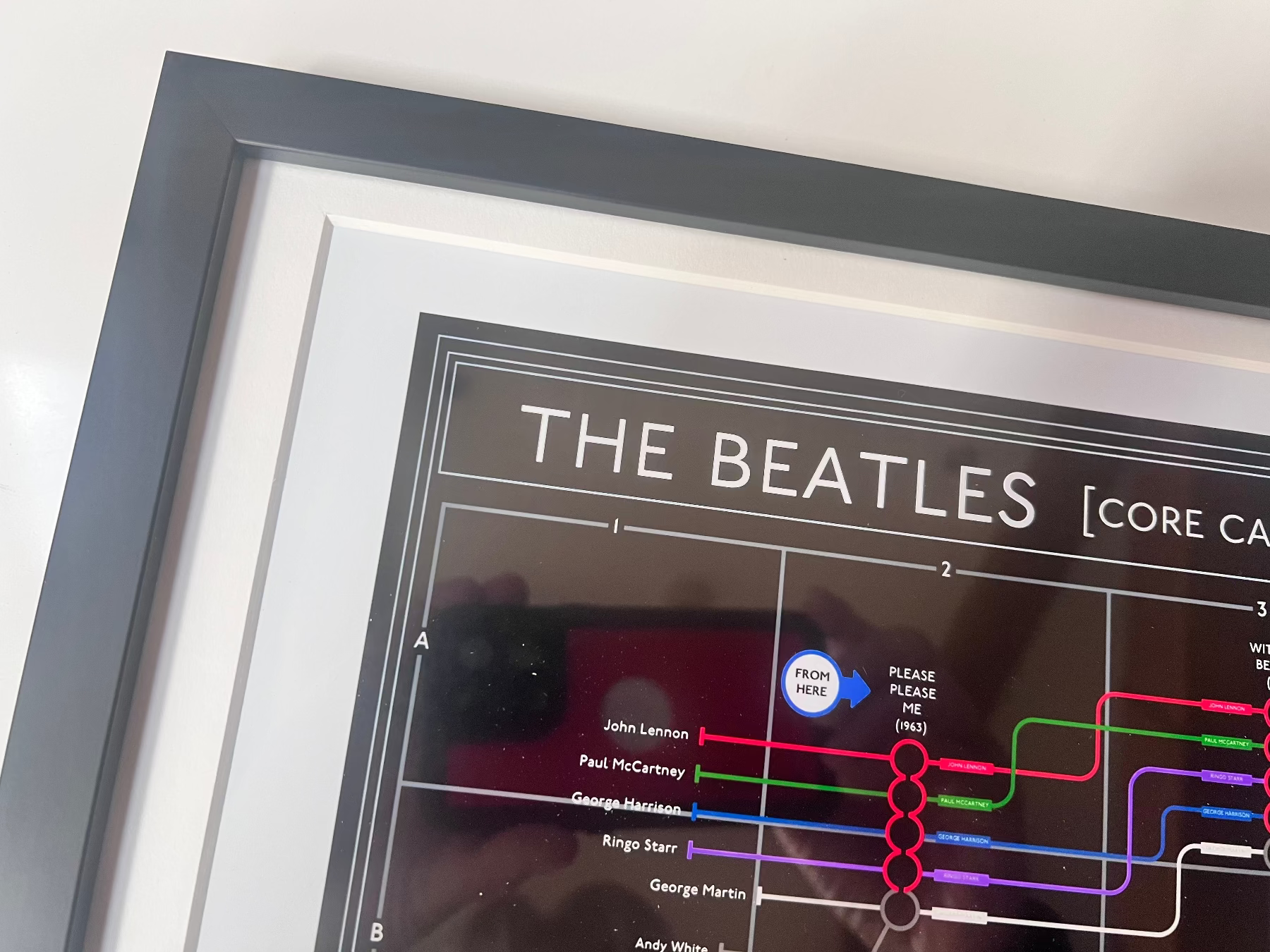 Mike Bell Maps, Art Print: unique music map art prints. Great gift for music, records, and gig fans.