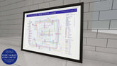 Joy Division New Order art print, unique music map showing gig locations and record details. A perfect gift for music and band fans.