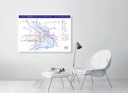 LEWES TUBE UNDERGROUND MAP MIKE BELL 02