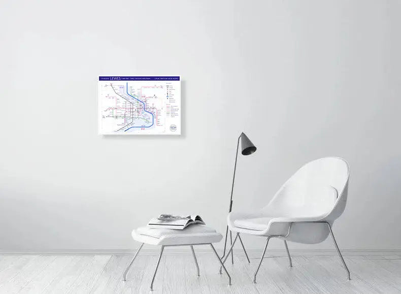 LEWES TUBE UNDERGROUND MAP MIKE BELL 04