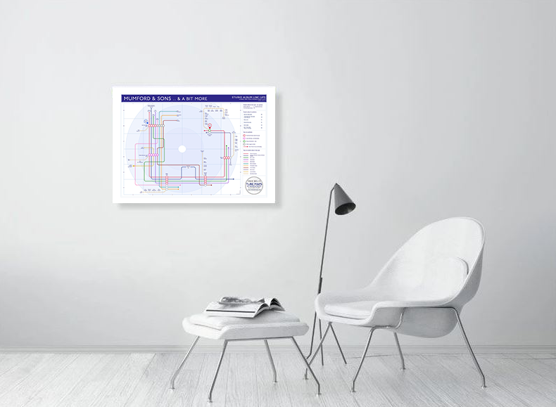 Mumford & Sons Studio albums discography TUBE map mike bell tube maps underground band maps 03