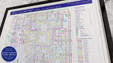Paul McCartney unique art print, music map design.