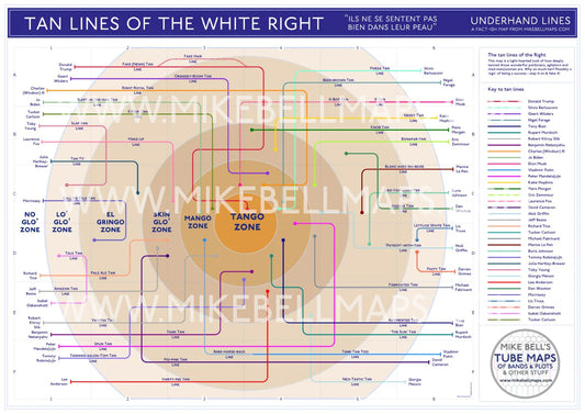 GREETING CARDS - TAN LINES OF THE RIGHT WHITE