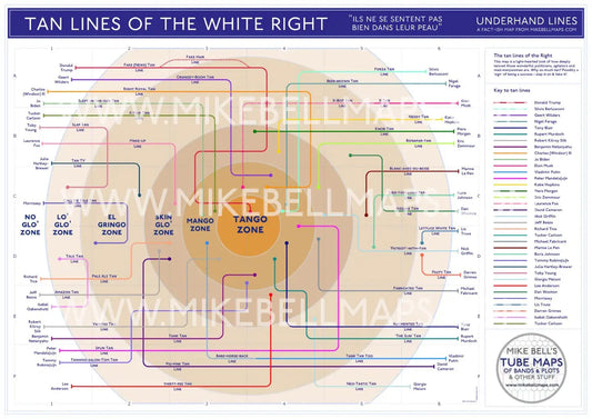 MIKE BELL TUBE UNDERGROUND MAPS POLITICS FAR RIGHT TAN LINES 01