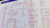 The Cure art print, Mike Bell discography tube maps: every studio album as a station, every musician as a connecting transit line.