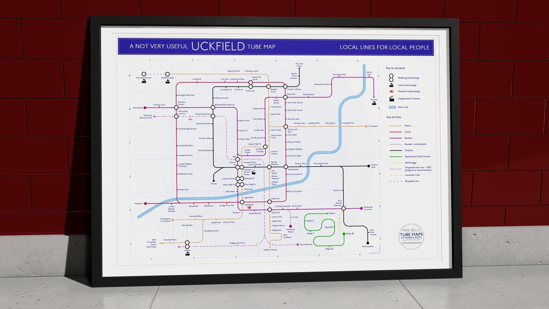 UCKFIELD TUBE MAP-MikeBellMaps-MikeBellMaps