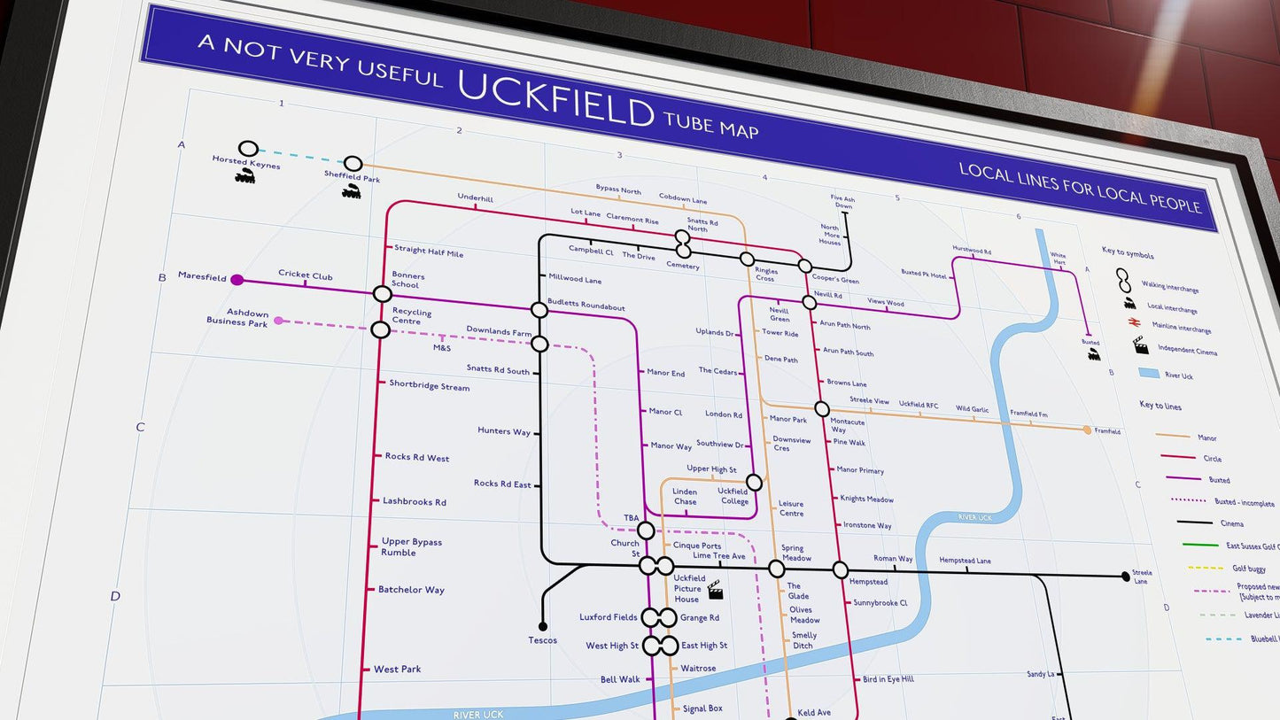 UCKFIELD TUBE MAP-MikeBellMaps-MikeBellMaps