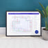 Gift for Arctic Monkeys fans - A1 (594x841mm, 24x36in) framed Giclée discography tube map wall art print, designed by Mike Bell.
