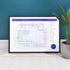 Gift for Arctic Monkeys fans - A1 (594x841mm, 24x36in) framed Giclée discography tube map wall art print, designed by Mike Bell.
