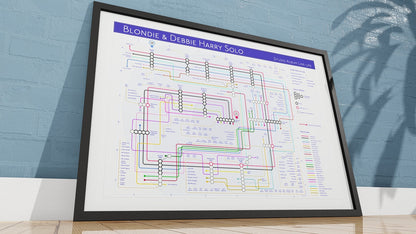 Blondie art print: Studio album and musician photo prints featuring Debbie Harry and other band members, perfect for fans and collectors.