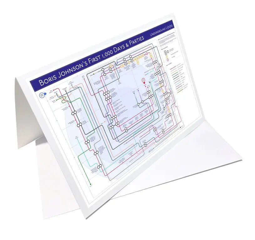 CARDS - BORIS JOHNSON - 1ST 1,000 DAYS - Politics Maps - Politics - MikeBellMaps