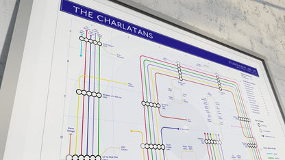 CHARLATANS - Studio Album Music Map - Studio Album Maps - MikeBellMaps