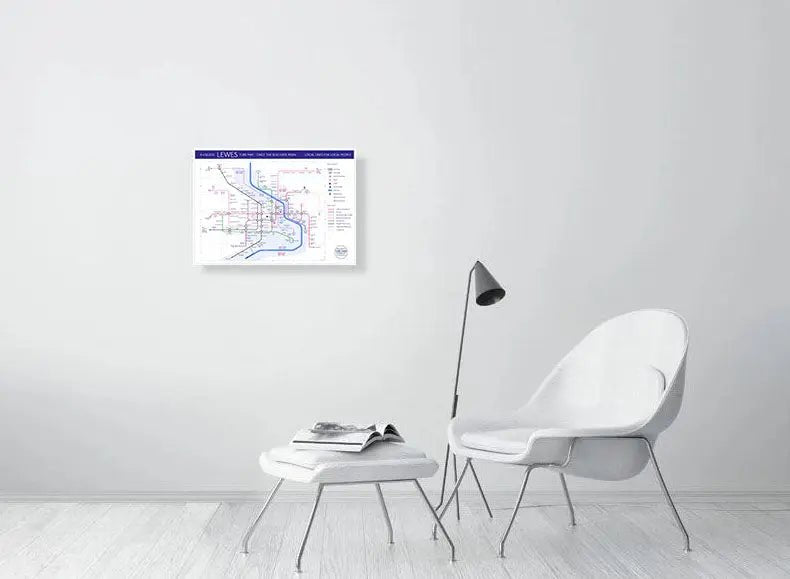 LEWES TUBE MAP (Irreverant)