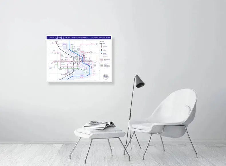 LEWES TUBE MAP (Irreverant)