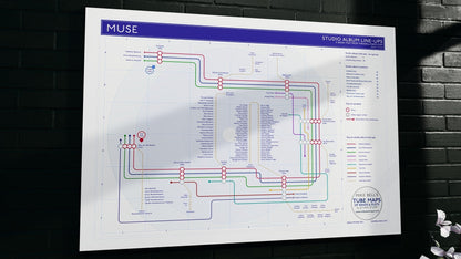 MUSE - Studio Album Discography Map - Studio Album Maps - MikeBellMaps