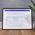 Ideal gift for Pink Floyd fans - A1 framed Giclée discography tube map hung on a feature wall, showing every studio album from The Piper at the Gates of Dawn (1967) to The Endless River (2014) with Nick Mason&