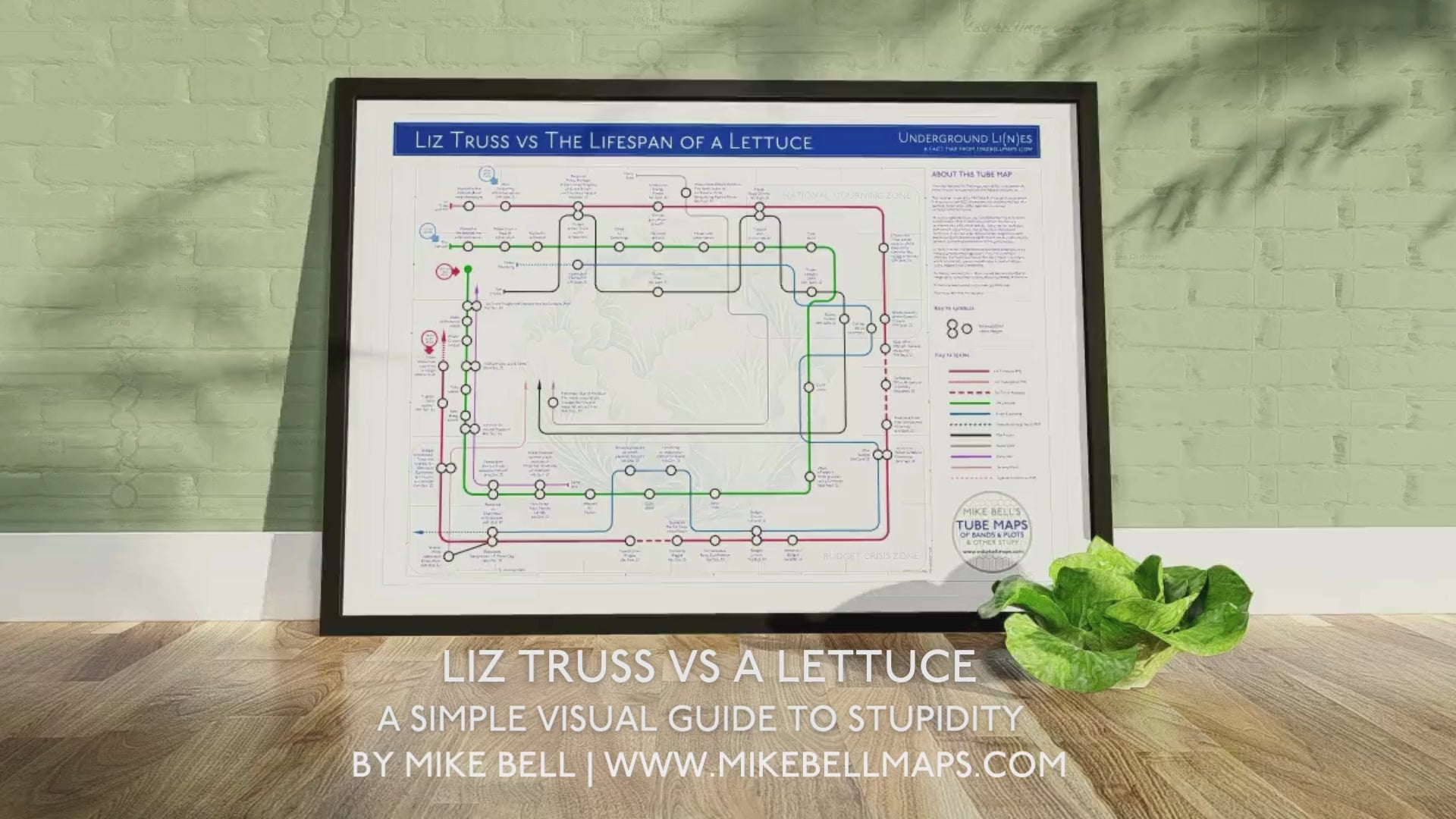 Load video: Liz Truss vs Lettuce tube map