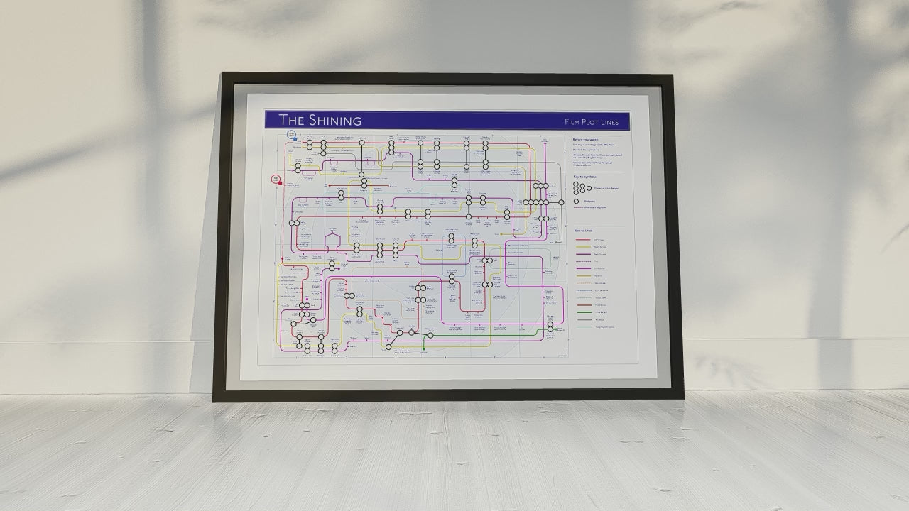 the shining movie film plot lines maps by mike bell