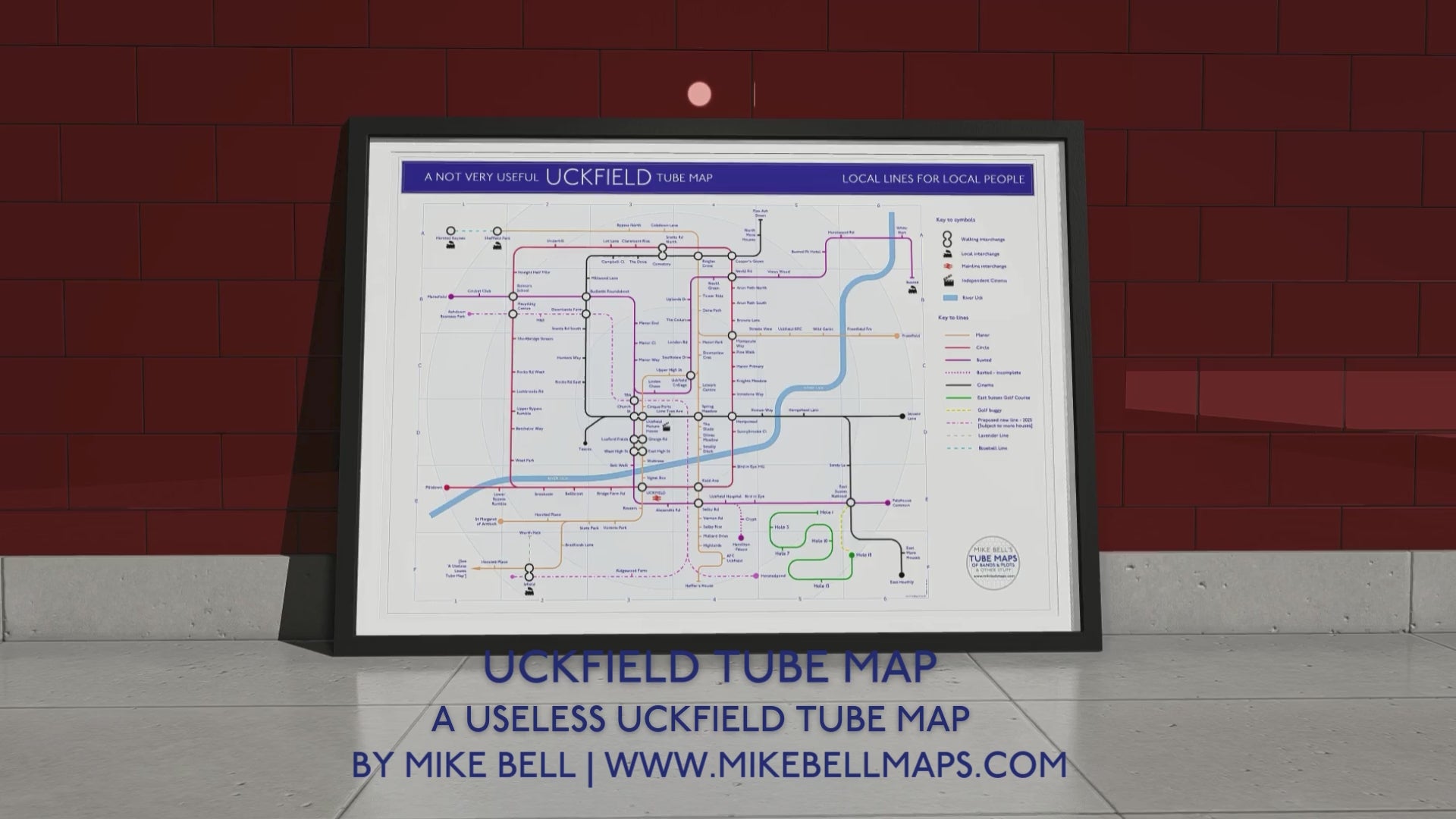 Uckfield tube map animation by mike Bell