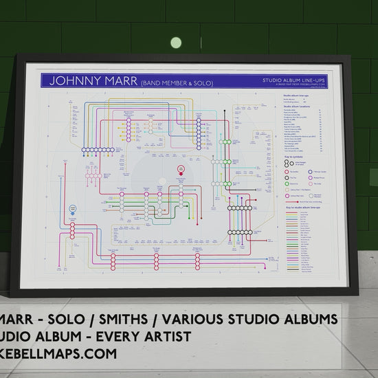 Johnny Marr Albums Music Map Animated