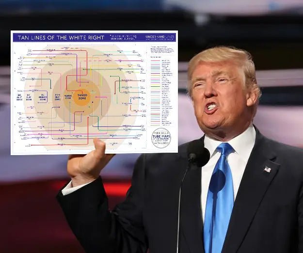 TAN LINES OF THE WHITE RIGHT - Politics - MikeBellMaps