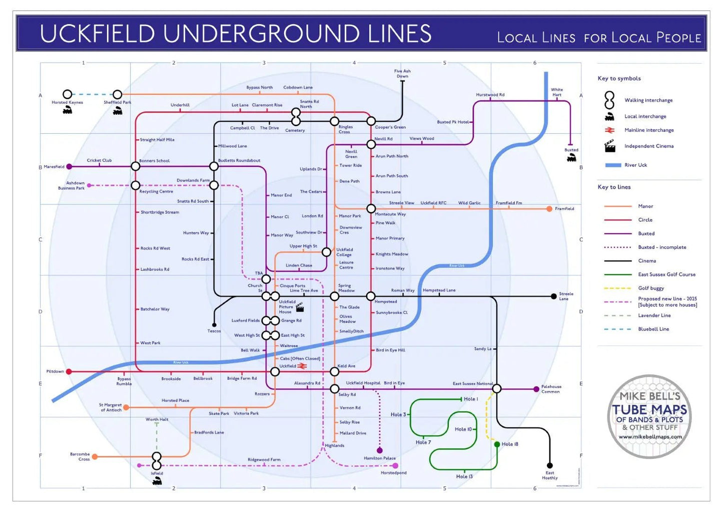 UCKFIELD TUBE MAP