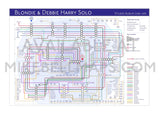 Blondie / Debbie Harry Solo - Albums - as Tube / Underground Maps - MikeBellMaps.com | MikeBellMaps