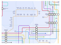 The Byrds - Albums - as Tube Maps - MikeBellMaps.com | MikeBellMaps